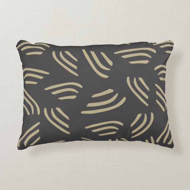 Dit grijs met neutrale vlekken accentkussen accent kussen (Voorkant)