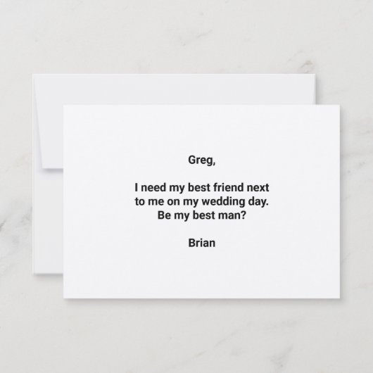 Dit had een tekst kunnen zijn om de getuige te vra notitiekaartje (Achterkant)