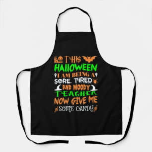 Dit Halloween Being Teacher Snoep Schort