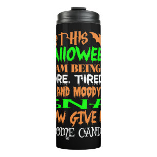 Dit Halloween Tired Moody Cna Snoep Thermosbeker