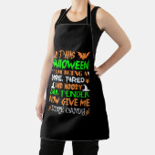 Dit Halloween vermoeide Moody Bartender Snoep Schort (Insitu)