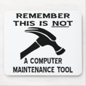 Dit (hammer) is geen hulpmiddel voor computeronder muismat (Voorkant)