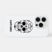 Dit Happy Smile Schedel ontwerp  iPhone Hoesje (Achterkant horizontaal)