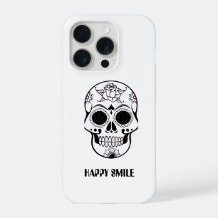 Dit Happy Smile Schedel ontwerp iPhone 15 Pro Case