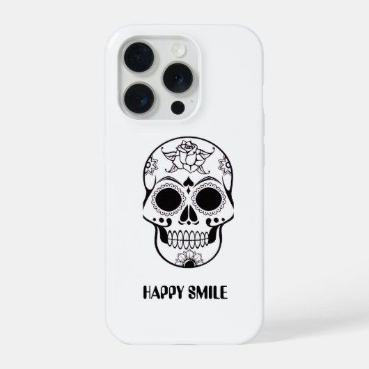 Dit Happy Smile Schedel ontwerp  iPhone Hoesje (Achterkant)
