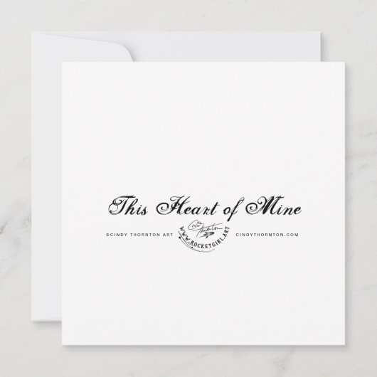 Dit hart van mij - Mini Print (Achterkant)