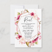 Dit heeft net echte uitnodigingen voor verlovingsf (Voorkant)