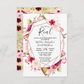 Dit heeft net echte uitnodigingen voor verlovingsf (Voorkant / Achterkant)