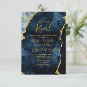 Dit heeft net echte uitnodigingen voor verlovingsf (Staand voorkant)