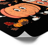 Dit Het leuke seizoen Pompoen Spice Fun Herfst Vib Poster (Hoek)