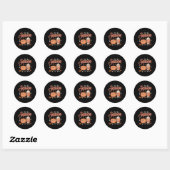 Dit Het leuke seizoen Pompoen Spice Fun Herfst Vib Ronde Sticker (Vel)