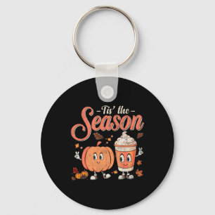 Dit Het leuke seizoen Pompoen Spice Fun Herfst Vib Sleutelhanger