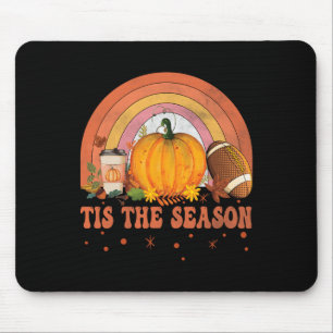 Dit het seizoen Halloween Pumpkin Coffee Football Muismat