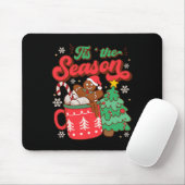 Dit het seizoen Hot Cacao Gingerbread Cookie Chris Muismat (Met muis)