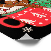 Dit het seizoen Hot Cacao Gingerbread Cookie Chris Poster (Hoek)