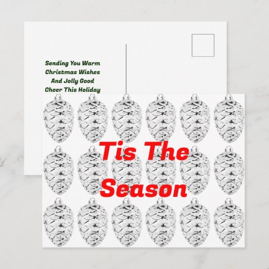 Dit Het Seizoen Kerst Briefkaart (Voorkant / Achterkant)