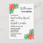 Dit het seizoen Kerstbruiloft Brunch Informatiekaartje (Voorkant)