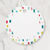 Dit het seizoen KERSTCADEAU vet feestelijk rood Bedankjes Labels (Achterkant)