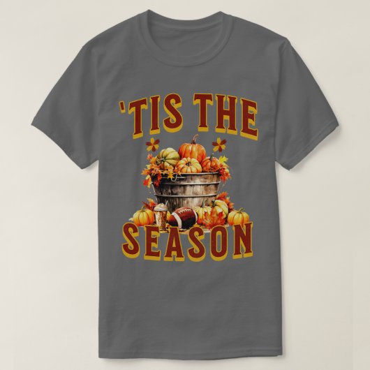 Dit het seizoen Latte Pumpkin Halloween Herfst Sei T-shirt (Design voorkant)