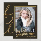 Dit het seizoen rustieke vakantie foto Flat Kaart (Voorkant / Achterkant)