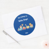 Dit hoort bij Back to School Speelgoed Zoo Train B Ronde Sticker (Envelop)