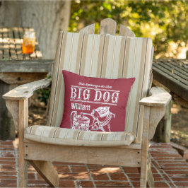 Dit hoort bij de Big Dog jouw naam Buitenkussen