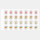 Dit hoort bij - kleurrijke kledinglabels labels (Vel)