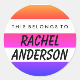 Dit hoort tot de ronde Sticker