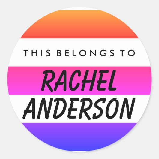 Dit hoort tot de ronde Sticker (Voorkant)