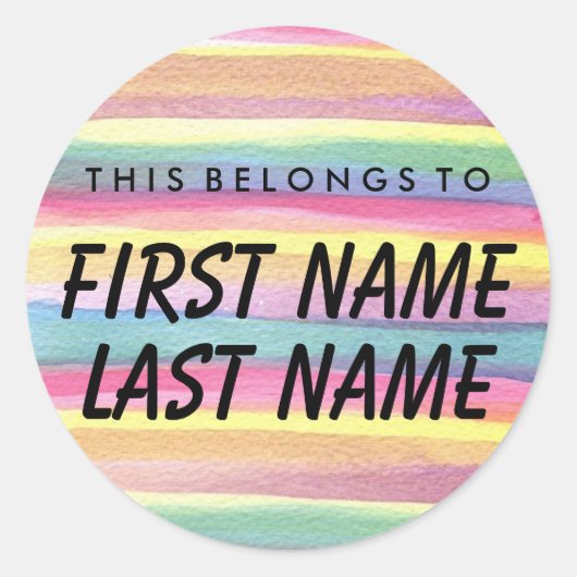 Dit hoort tot de ronde Sticker (Voorkant)