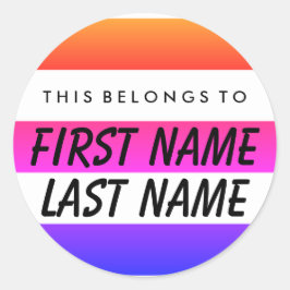 Dit hoort tot de ronde Sticker