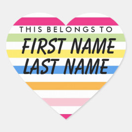 Dit hoort tot de Sticker van het hart