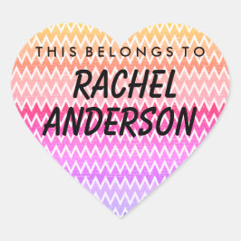 Dit hoort tot de Sticker van het hart