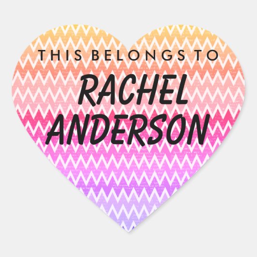 Dit hoort tot de Sticker van het hart (Voorkant)