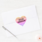 Dit hoort tot de Sticker van het hart (Envelop)