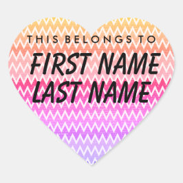 Dit hoort tot de Sticker van het hart