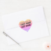 Dit hoort tot de Sticker van het hart (Envelop)