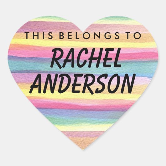 Dit hoort tot de Sticker van het hart (Voorkant)