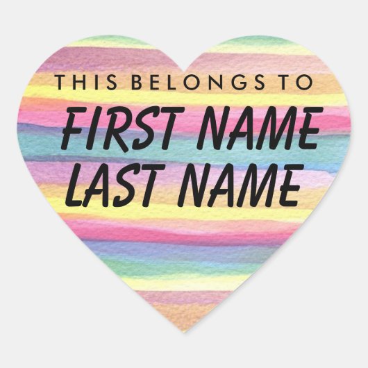 Dit hoort tot de Sticker van het hart (Voorkant)