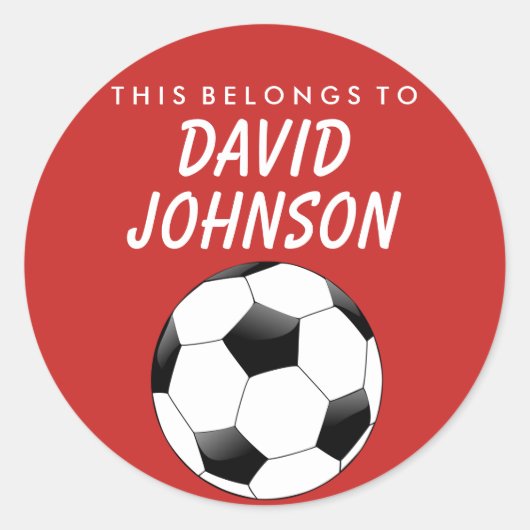 Dit hoort tot de Sticker - Voetbal (Voorkant)