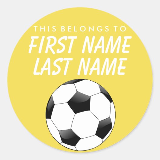 Dit hoort tot de Sticker - Voetbal (Voorkant)