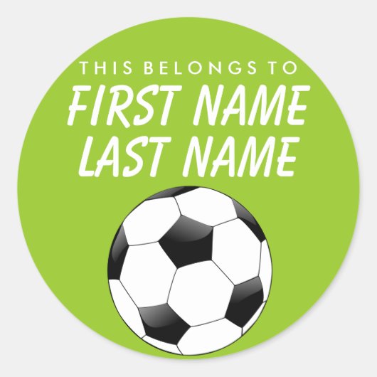 Dit hoort tot de Sticker - Voetbal (Voorkant)