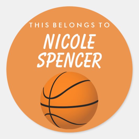 Dit hoort tot Sticker - Basketball (Voorkant)