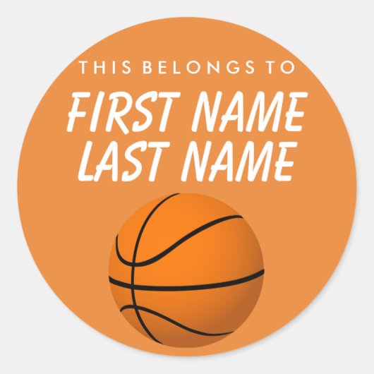 Dit hoort tot Sticker - Basketball (Voorkant)