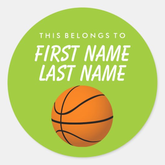 Dit hoort tot Sticker - Basketball (Voorkant)