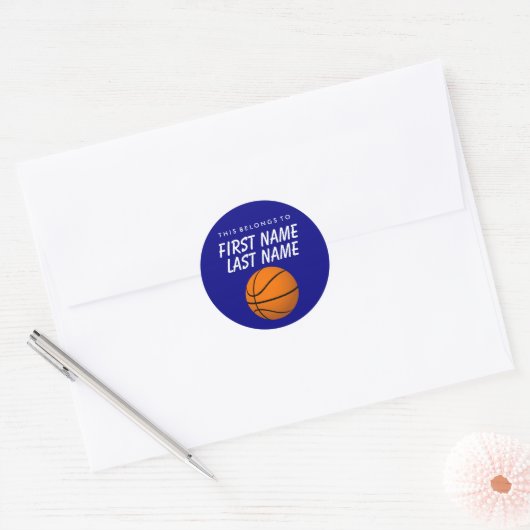 Dit hoort tot Sticker - Basketball (Envelop)