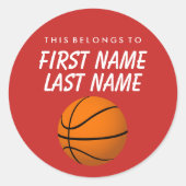 Dit hoort tot Sticker - Basketball (Voorkant)