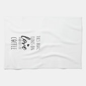 Dit Huis draait op liefde en veel koffie Theedoek (Horizontaal)