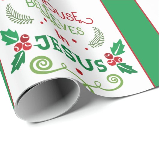 Dit Huis gelooft in Jezus Cadeaupapier (Rol Hoek)