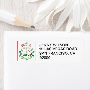 Dit Huis gelooft in Jezus Etiket